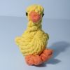 1pc Duck Shaped Pet Knot Toy; plush dog chew toy