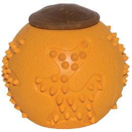 Starmark RubberTuff Dog Treat Ball Orange; 1ea-LG