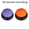 2Pcs Recordable Talking Button Pet Child Interactive Toy Voice Recording Sound Buttons Answer Buttons Pet Training Tool Dog Toys